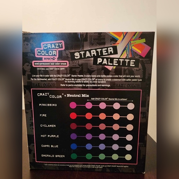 Crazy color semi permanent starter pallete 6 colors plus toner - Picture 2 of 3